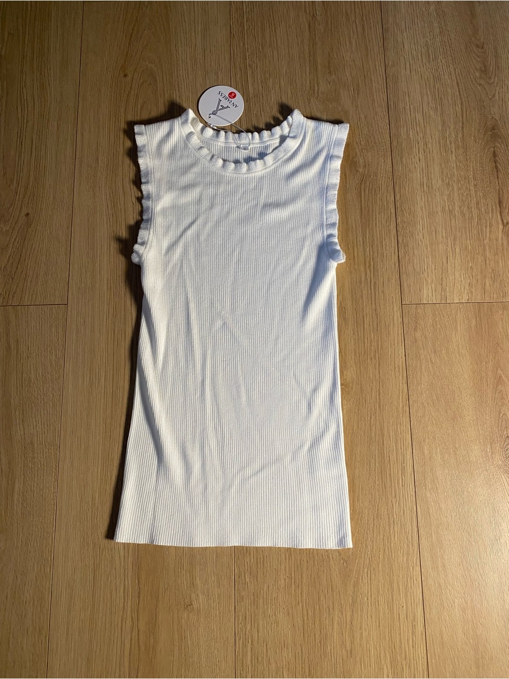 Soft Vanilla Ruffle Knit Tank 🤍✨ - Picture 5 of 12